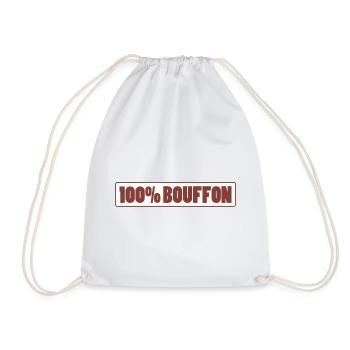 100% FOOL - Drawstring Bag - white - Front