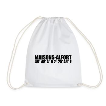 Coordonnées de Maisons-Alfort - Sac de sport léger - blanc - Devant