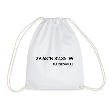 Gainesville Florida USA Koordinaten - Turnbeutel - Weiß - Vorne