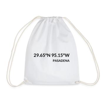 Pasadena, Texas, États-Unis Coordonnées - Sac de sport léger - blanc - Devant