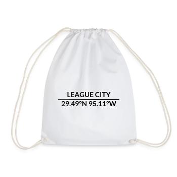 League City Texas USA Koordinaten - Turnbeutel - Weiß - Vorne