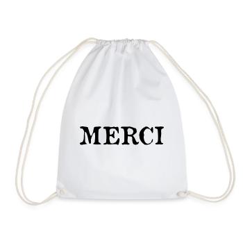 MAÎTRESSE. MAITRE. MERCI. MERCI MAÎTRESSE - Sac de sport léger - blanc - Devant