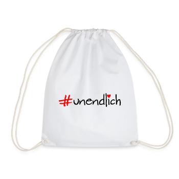 infinite - Drawstring Bag - white - Front
