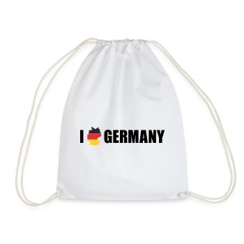 I love Germany Deutschland - Drawstring Bag - white - Front