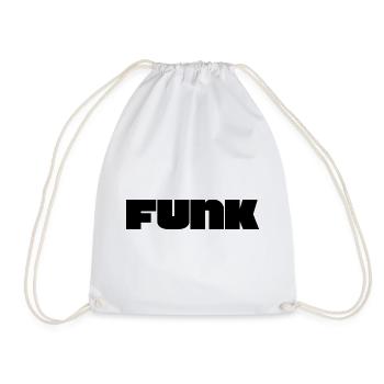 Logo funk audacieux - Sac de sport léger - blanc - Devant