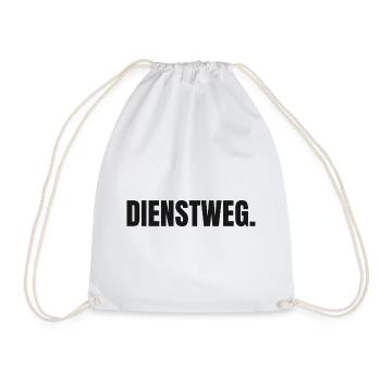 Dienstweg Shirt hell - Behörde Amt Bürokratie - Turnbeutel - Weiß - Vorne