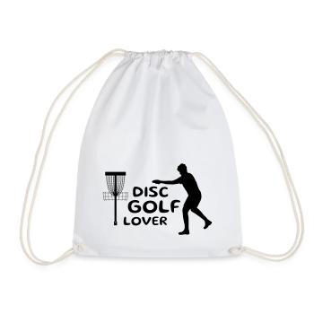 Disc Golf Lover Design Geschenk - Turnbeutel - Weiß - Vorne