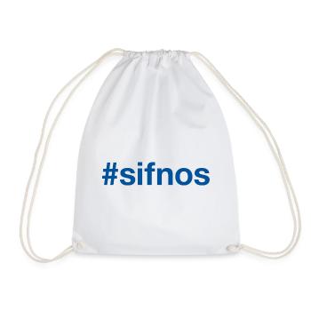 SIFNOS Greece Griechenland Hashtag - Drawstring Bag - white - Front