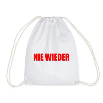Nie wieder - Turnbeutel - Weiß - Vorne