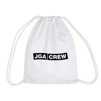 Bachelor Party Crew - Emblem - Drawstring Bag - white - Front