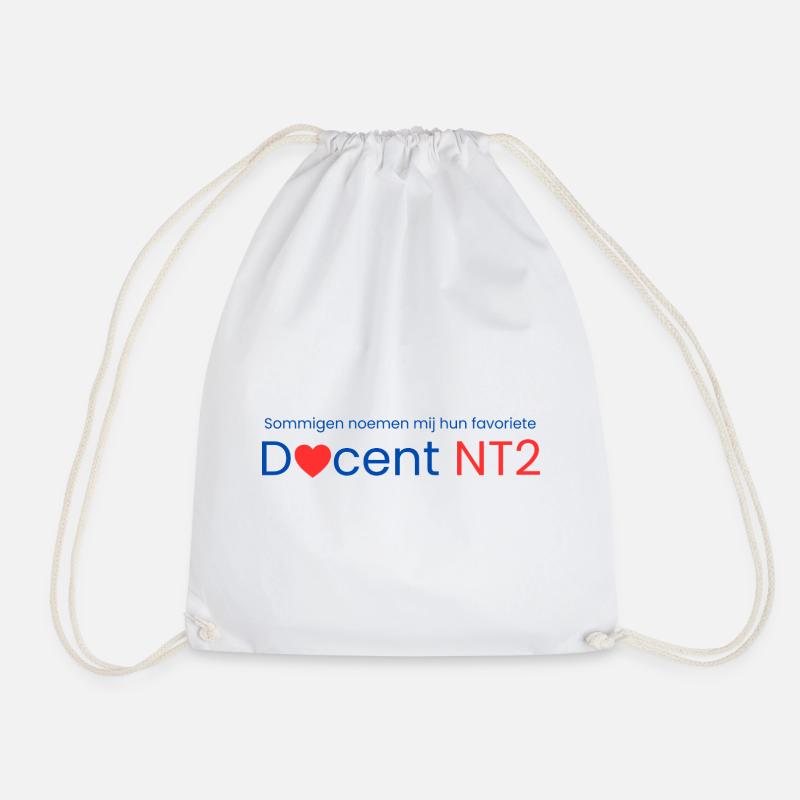 Favourite NT2 teacher - Drawstring Bag - white