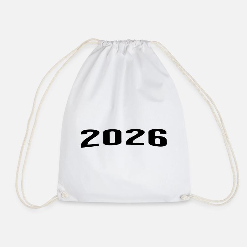 2026 - Drawstring Bag - white