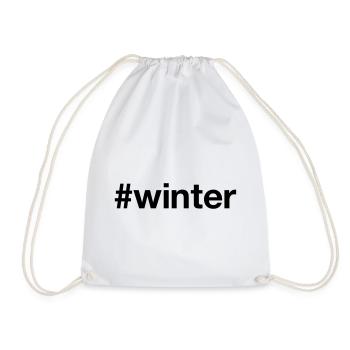 HIVER Hashtag Sports d’hiver Noël - Sac de sport léger - blanc - Devant