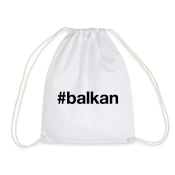 BALKAN Hashtag - Turnbeutel - Weiß - Vorne