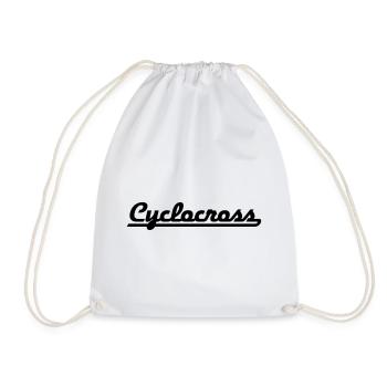2541614 15137148 cyclocross - Drawstring Bag - white - Front