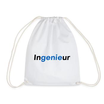 Ingenieur Genie - Turnbeutel - Weiß - Vorne