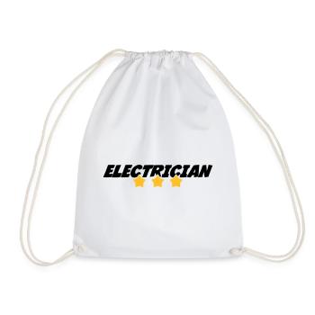 Elektriker / Elektrizität / Arbeit / Job - Turnbeutel - Weiß - Vorne
