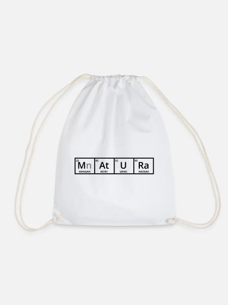 Matura - Periodic Table - Drawstring Bag - white