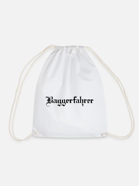 Baggerfahrer - Turnbeutel - Weiß