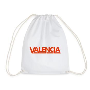 Valencia Spain Lettering Design - Drawstring Bag - white - Front