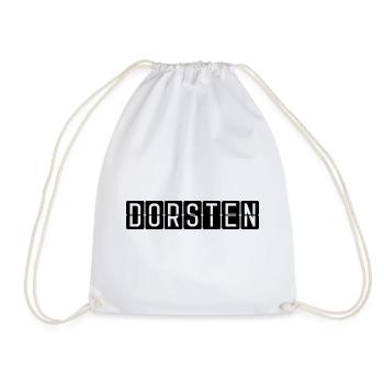 Dorsten Flughafentafel - Turnbeutel - Weiß - Vorne