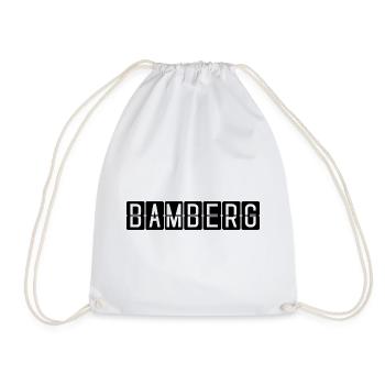Bamberg Flughafentafel - Turnbeutel - Weiß - Vorne