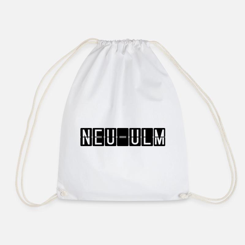 Neu-Ulm Flughafentafel - Turnbeutel - Weiß