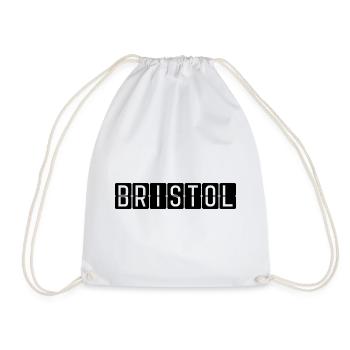 Bristol Flughafentafel - Turnbeutel - Weiß - Vorne