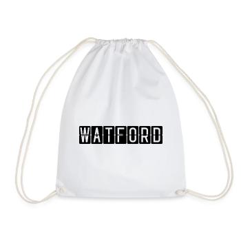 Watford Flughafentafel - Turnbeutel - Weiß - Vorne