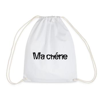 MA CHERIE. FÊTE DES MÈRES. BONNE FÊTE MAMAN. MAMAN - Sac de sport léger - blanc - Devant