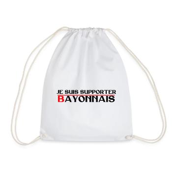 Je suis supporter Bayonnais - Sac de sport léger - blanc - Devant