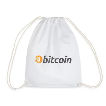 Bitcoin Logo - Turnbeutel - Weiß - Vorne