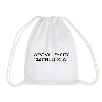 Coordonnées West Valley City, Utah, États-Unis - Sac de sport léger - blanc - Devant