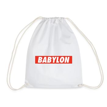 Babylon Down Rasta Reggae Rastafari One Love Roots - Drawstring Bag - white - Front
