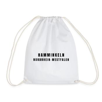Hamminkeln, North Rhine-Westphalia - Drawstring Bag - white - Front