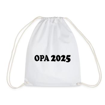 Opa 2025 - Turnbeutel - Weiß - Vorne