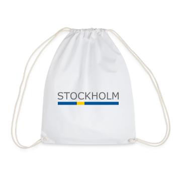 Drapeau de la Suède - Stockholm - Sverige - Schweden - Sac de sport léger - blanc - Devant