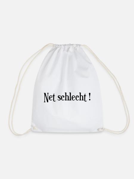 Net_schlecht_logo - Sac de sport léger - blanc