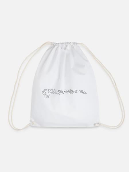 V75504-Churfirsten3D-Large - Drawstring Bag - white