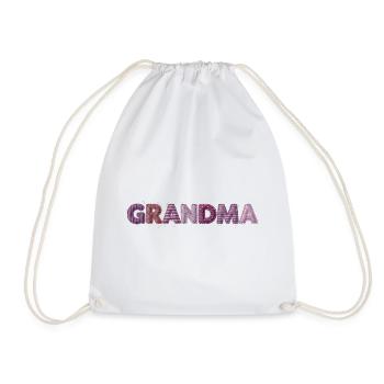 Grandma Vintage Nähte Design Trend Geschenk - Turnbeutel - Weiß - Vorne