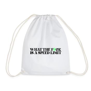 Car - Drawstring Bag - white - Front