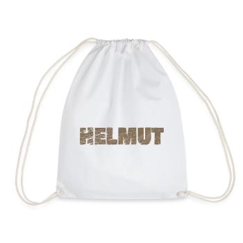Gift for Helmut - Drawstring Bag - white - Front