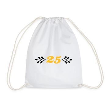 2541614 14743929 silver wedding - Drawstring Bag - white - Front