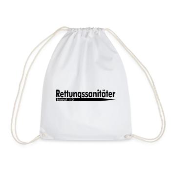 Paramedic Emergency Call 112 - Drawstring Bag - white - Front