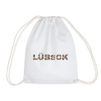 Lübeck Hund - Turnbeutel - Weiß - Vorne