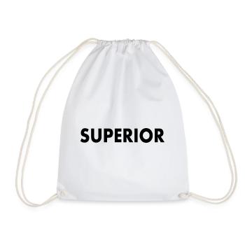 superior - Drawstring Bag - white - Front