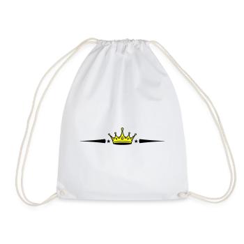 Crown Element - Drawstring Bag - white - Front