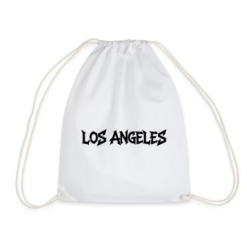 Lettrage de Los Angeles - Sac de sport léger - blanc - Devant