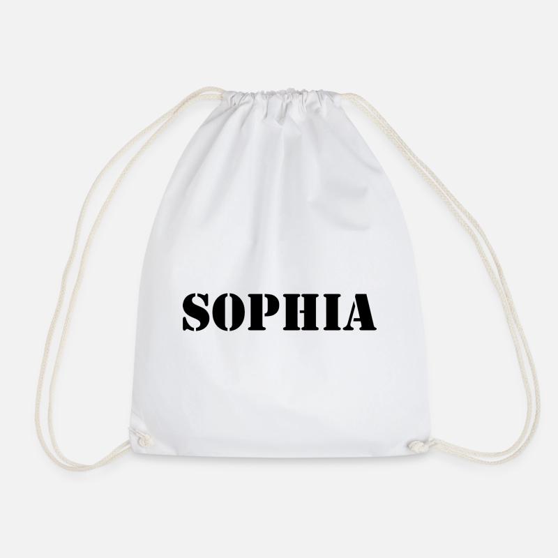Name Sophia - Turnbeutel - Weiß