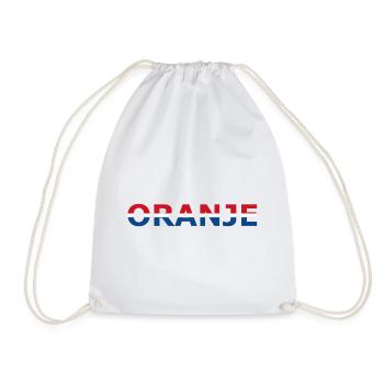 Orange en rouge, blanc, bleu - Sac de sport léger - blanc - Devant